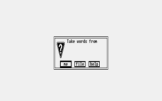 Hangman atari screenshot